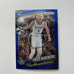 2025 Panini Prizm WNBA #5 Paige Bueckers Blue Velocity Prizm RC Rookie Wings